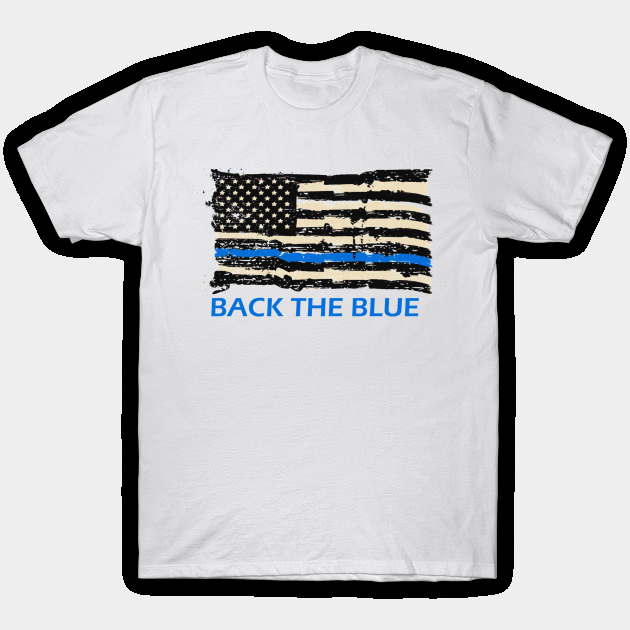 back the blue T-Shirt by againstthelogic